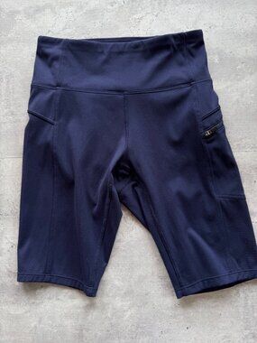 Stio Women’s Glide Tech Bike Shorts, Navy 9”